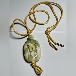 Vintage Hand Painted Butterfly Necklace (Exclusively for Avon)